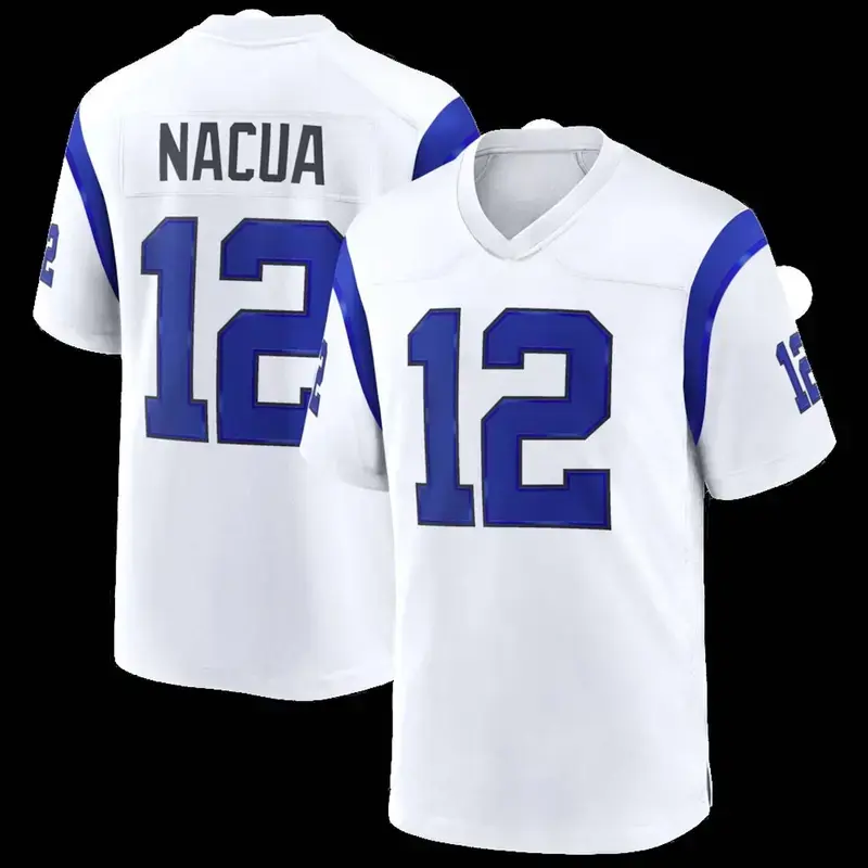 Men's Nacua #12 American Football Collectible Jersey - Stylish, Comfortable, Breathable Sports Game Apparel, Gift For Fans, Trending 2026 for all