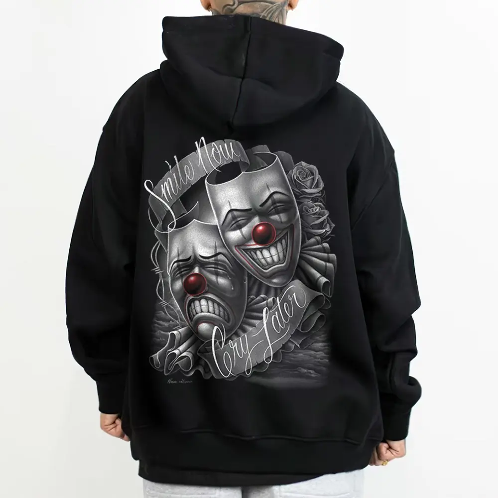 Smile Now Cry Later Drama Mask Lowrider Chicano Art David Gonzales Dga Hoodie, Sweatshirt, T-Shirt Chicano Graphics Tees, Chicano Art, Lowrider Art, Cholo Mexican