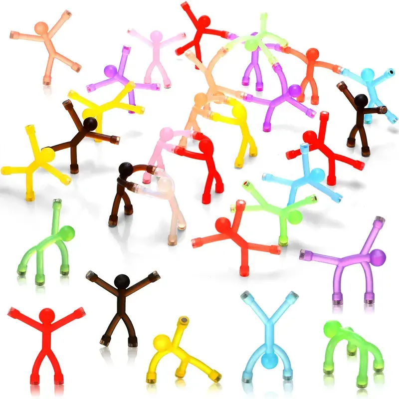10-Pack Unisex Magnetic Fidget Pack - BPA-Free Colorful Moldable Fidget Toys for Kids, Stress Relief Fingertoy, ADHD Anxiety Relief, Fine Motor Skills Fridge Magnets & Travel Essentials