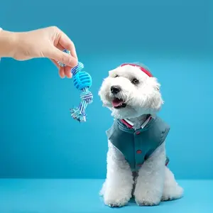 Pet dog dog toy cotton rope double-knot ball bite-resistant dental cleaning toy ball pet supplies