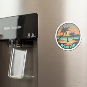 No Ruff Days Die-Cut Magnets for Fridge or Computer - String & Flexible, Vinyl Finish - Home Decor, Refrigerator Magnets