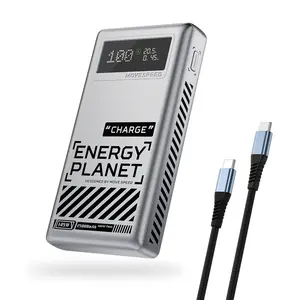 MOVE SPEED 145W Power Bank, 25000mAh 3-Port PD3.1 Portable Laptop Charger with Two 100W Port, Smart Digital Display, Portable Phone Charger for iPhone 16/15/14/13 Series, MacBook, iPad, AirPods etc