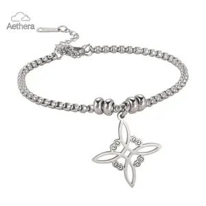 Aethera Witches Knot Bracelet For Women Stainless Steel Adjustable Length Witch Jewelry Gift Perfect for Any Occasion
