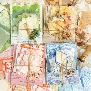 Vintage Junk Journal Paper Pack 100 Sheets for Scrapbook DIY Collage Bag Designs Unique Aesthetic Craft Supplies decorative use