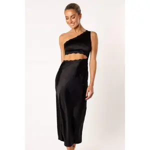 Alta Long Midi Dress - Black