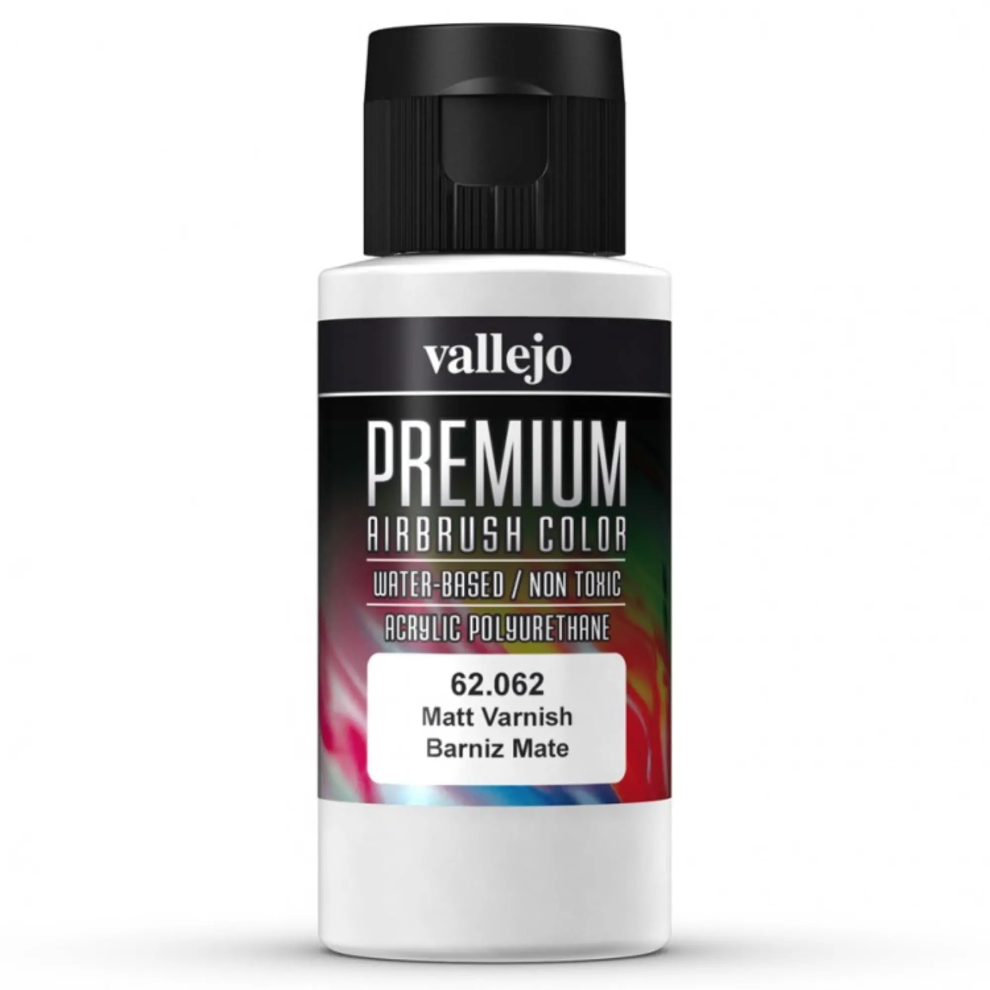Vallejo 212 MAIN VJP62062 Water-Based Acrylic Poly Airbrush-Use Matt Varnish, Impact-Proof Quick-Drying Polyurethane Varnish for Office Stationery, Arts Crafts Supplies, Multipurpose Art Supplies