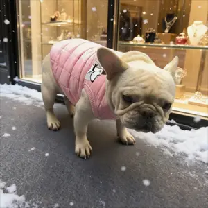 🐾 4 Colors Dog Print Fleece Vest - Warm Pet Coat!