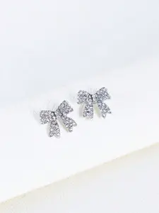 Elegant Rhinestone Bow Stud Earrings – Sparkling Crystal Jewelry Gift for Valentines, Mom, Mother’s Day, Special Occasions, Women’s Fashion Accessories