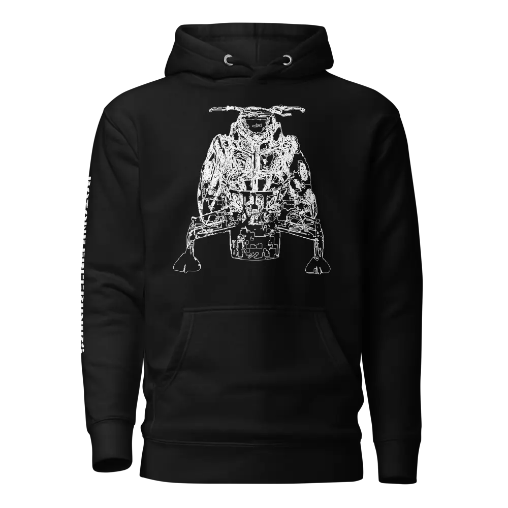 BozoneFreeriders Polaris Hoodie Menswear Sweatshirts Polaris snowmobile snowmobiling
