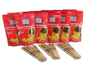 Xsorb Rock Solid Paint Hardener/Solidifier - Case of 12 - 1 liter bags for Disposing of Acrylic and Latex Paints - Eco-Friendly and Non-Toxic