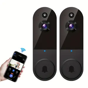 Smart Video Doorbell 2K Wireless, Battery-Powered Security Camera with AI Human Detection, 2-Way Audio Night Vision, Cloud & Local Storage, for Home Front Door Surveillance