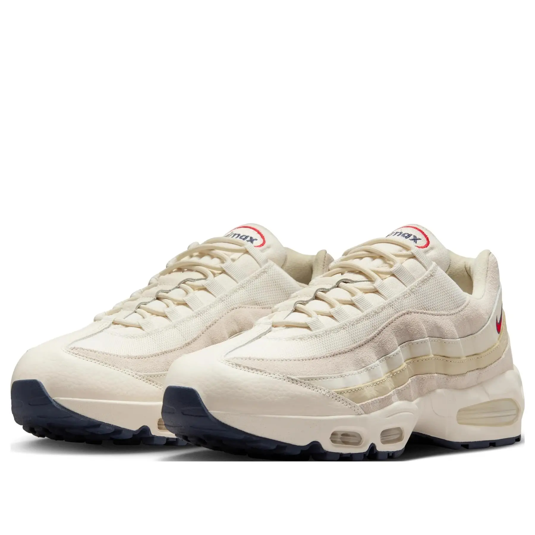 Nike Air Max 95 OG PRM Big Bubble Pale Ivory Men's IH4378-110 Athletic Sneakers White Sneakers