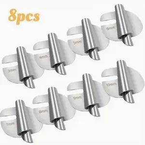 8 Sizes Wide Hemming Machine Rolled Hem, 8 Pcs Sewing Rolled Hemmer Foot, 3/4/5/6/7/8/9/10mm Rolled Hem Presser Foot, Pressure Foot Hand Industrial Sewing Machine Sewing Accessories tool