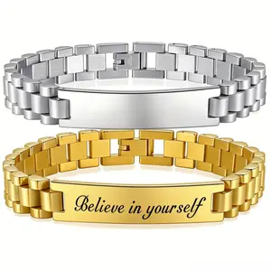 F01 Adjustable strap bracelet, fade-resistant and customizable with curved tags