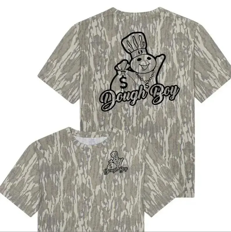 Hunting Camo Shirt, Dough Boy v2 Mossy Oak Bottomland Tee for Men & Women, Vintage, Outdoor Tees, Camo Shirt, Gift For Men