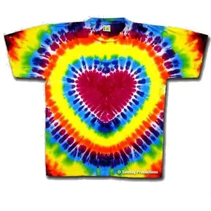 Tie Dye Heart Youth t-shirt Cotton Menswear