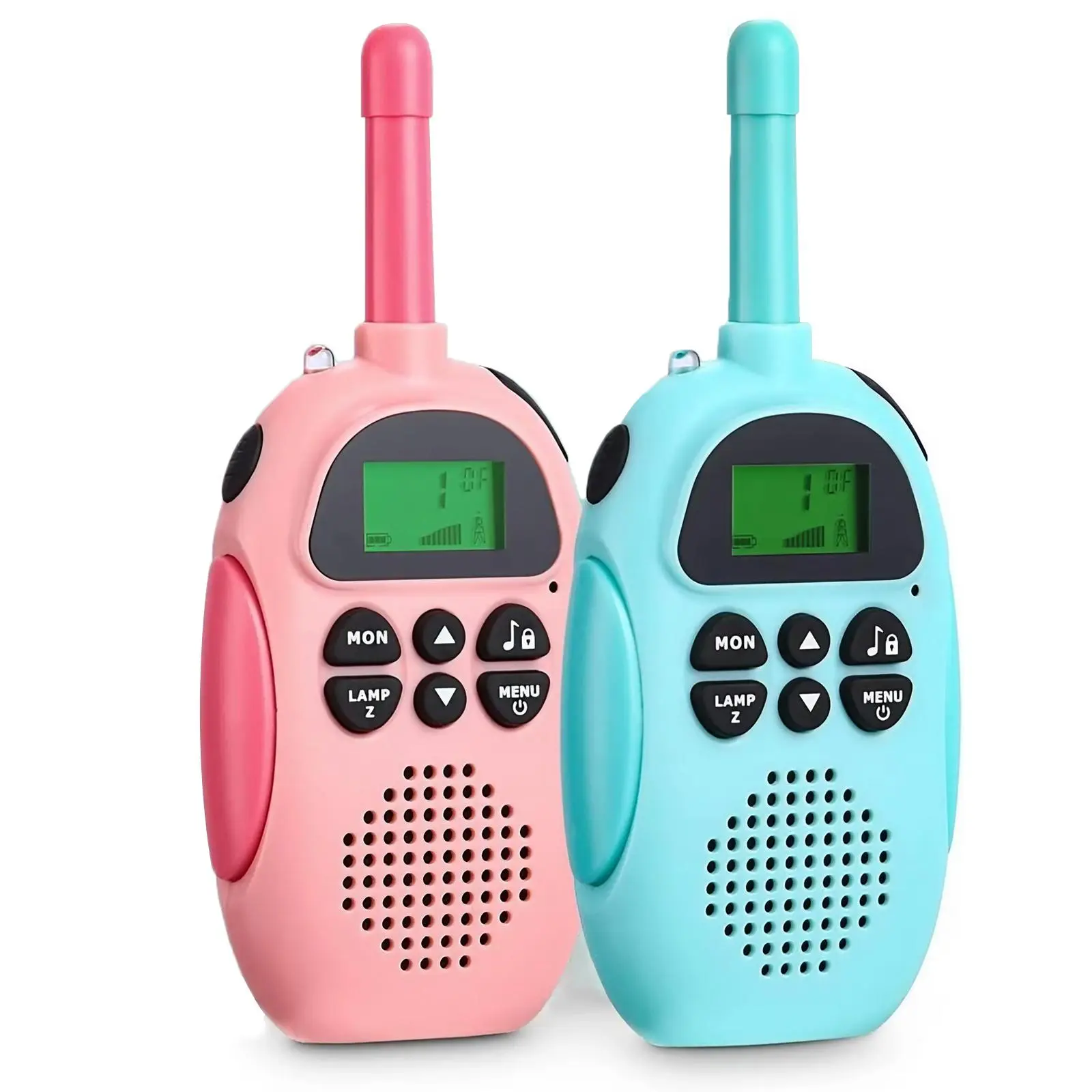 Rechargeable Walkie Talkie, Portable Handheld FM Walkie Talkie Radio with Lanyard, Outdoor Camping Game Equipment, Electronic Gadgets, Birthday & Festival Gift, Travel Gadgets, Toy Gadgets, Remote, Colorful