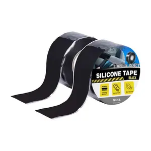 Seal Self Fusing  Tape, 2 Rolls 1inx10' Weatherproof Pipe Repair Tape, Heavy Duty and Leak Proof Rubber Pipe Tape,Flex Seal Tape for  Pipeline Repair/ Bandage/(Black)