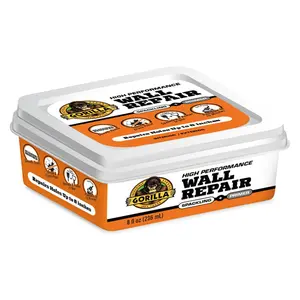 212 MAIN Gorilla 1024215 8 oz White Wall Repair Compound, Indoor/Outdoor, Pack of 4