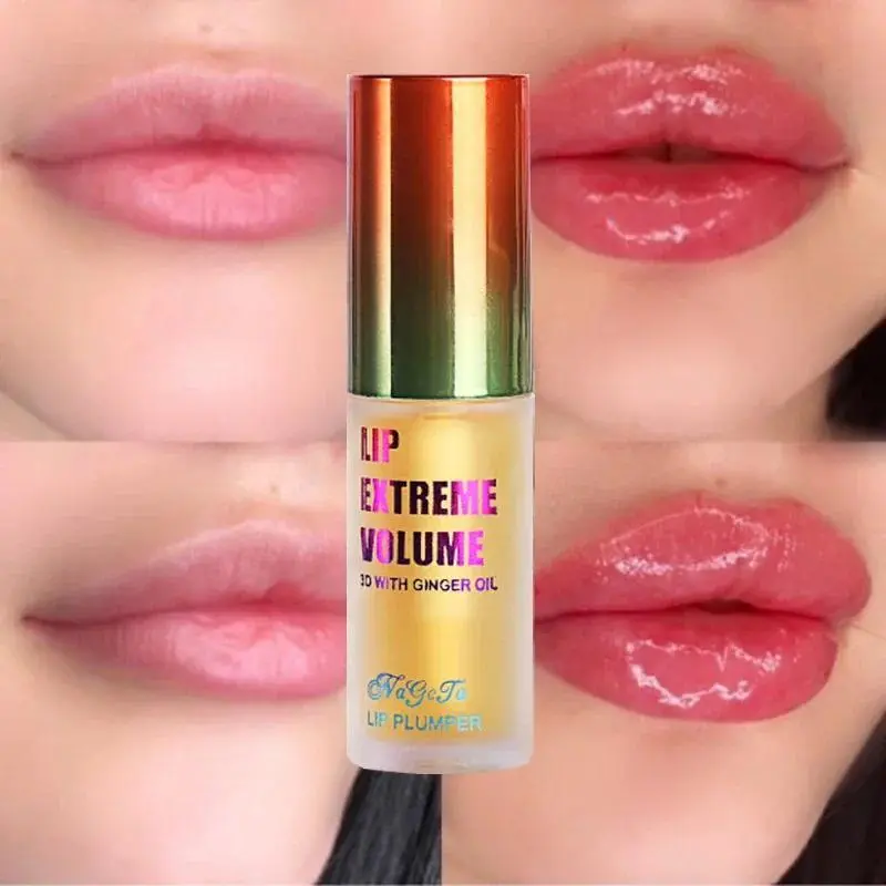 Long Lasting Lip Plumper Oil Serum, Instant Volumizing Essence Oil,Oil Repair Lip Fine Lines Increases Elasticity Sexy Beauty Cosmetics