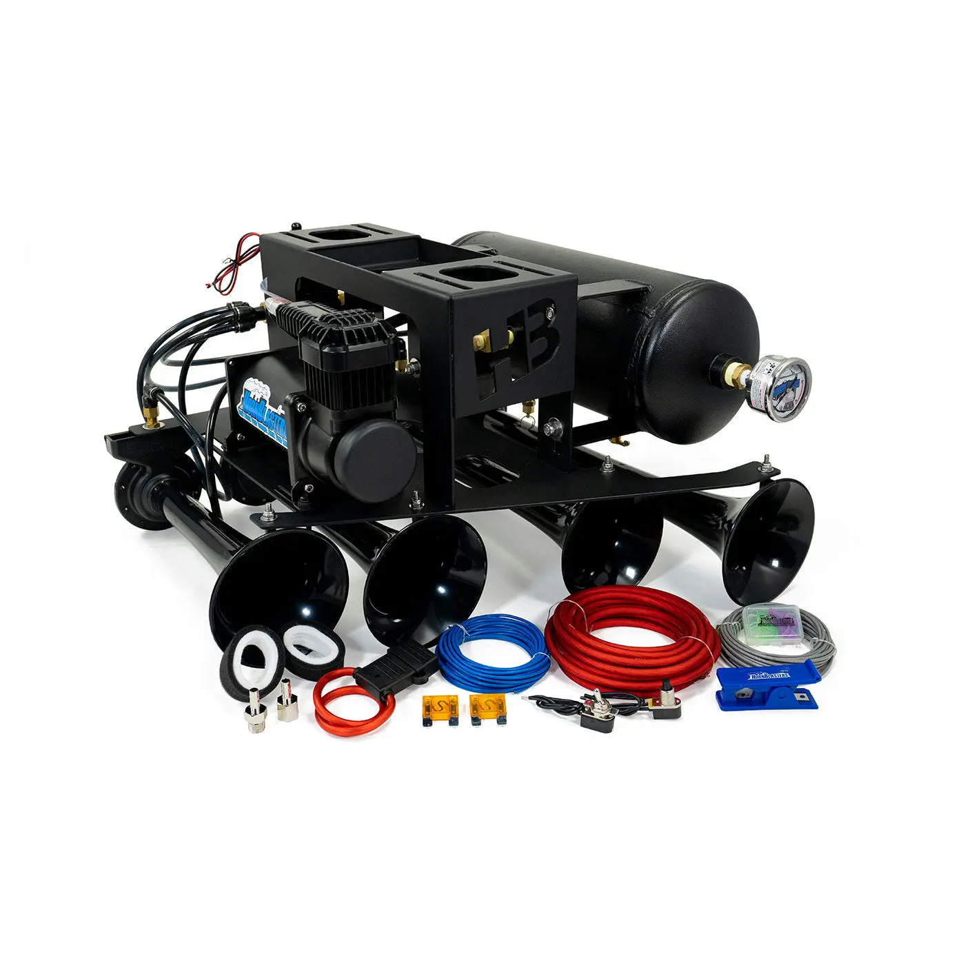 Conductor's Special 2HB Spare Tire Delete Train Horn Kit | 12-Volt | Vehicle Mounted | Perfect for Trucks & SUVs