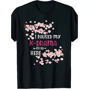 [100% Cotton] 100% Cotton New Limited K-Drama, K-Pop, Korean Music Lovers Gift T-Shirt Same Style Wo 2025 Summer Short-Sleeved Printed T-Shirt220G Men's Trendy Casual Black Printed T-Shirt Fashion Must-Have Short Sleeve Crew Neck Comfortable Tee Top