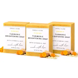 Turmeric Brightening Soap (3 Pack) – Face & Body Bar | Smooth & Glowing Skin