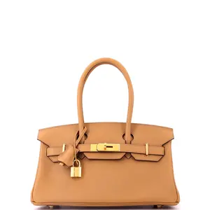 Pre-owned HERMÈS Leather Shoulder Bags Hermes Shoulder Light Birkin Bag Evercolor 29 by Rebag