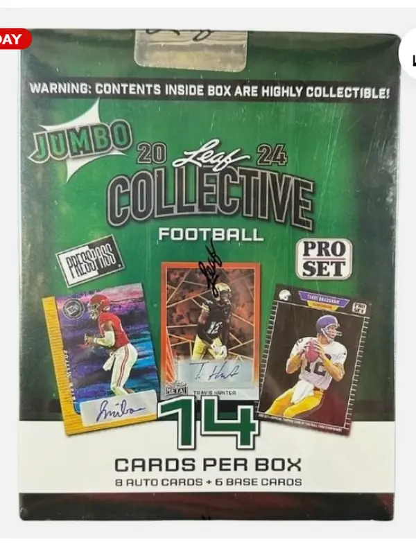 2024 Leaf Collective Football Jumbo Hobby Box