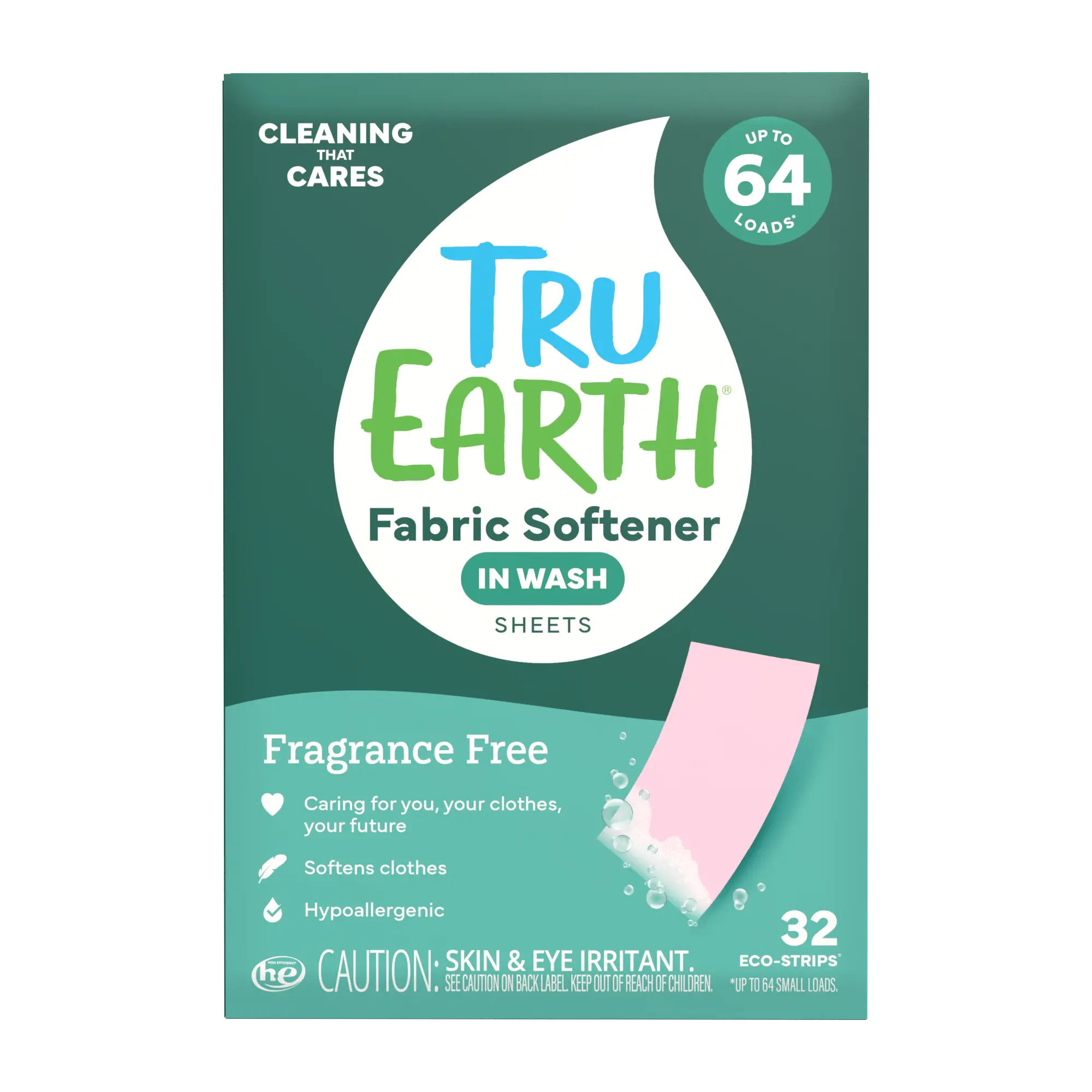 Fabric Softener Sheets | Paraben-Free, Phosphate-Free, No Plastic Jugs - Tru Earth