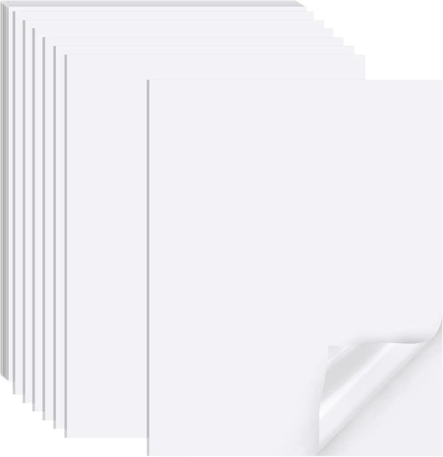 Matte Inkjet Labels, 40 Sheets of 8.5x11 Printable Sticker Paper with Seamless Design & Vibrant Color Effects, Fast-Drying Office Stationery for Inkjet Printers
