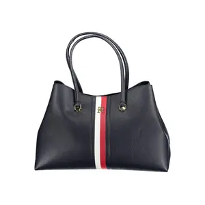 Tommy Hilfiger Blue Polyurethane Handbag