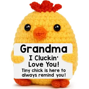 Grandma Gifts for Christmas from Grandkids, Xmas Stocking Stuffers  Grandma I Love You  Birthday Grandmother Nana  Mimi Present from Granddaughter Grandson, Funny  Crochet Chicken
