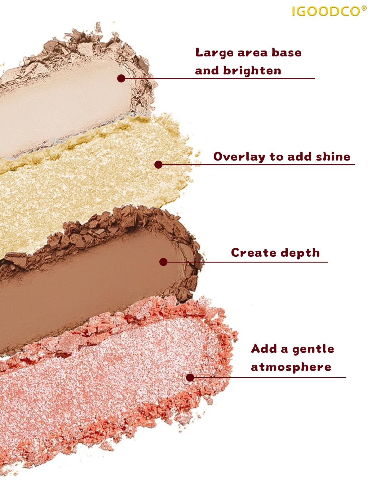 IGOODCO 82 color shiny matte multi color eye shadowhighlight beautiful girl pattern multi-function makeup paletteEyeshadow Set Eyeshadow Brush Cosmetic