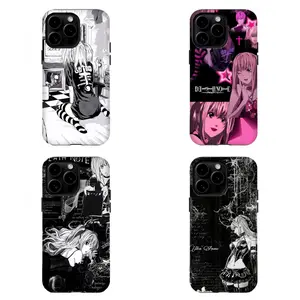 Gothic Death N0te Misa Amane Phone Cases|Dark Anime Y2K Goth Print Phone Cover For iPhone 17 Pro Max 16 15 14 13 12 11 for Samsung S21 S22 S23 S24 S25 S26 Phone Case|Tough Phone Case|Best Gift For Fans