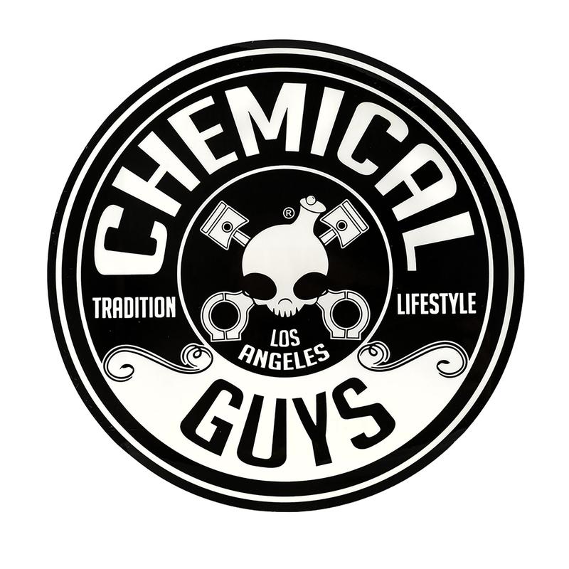 CHEMICAL GUYS Round Decal Sticker – Durable Weather-Resistant Vinyl Sticker with Iconic Logo, Perfect for Cars, Toolboxes, Laptops & More, Adds Style Anywhere You Stick It