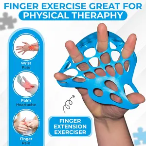 Hot-selling new finger holder, silicone finger stretch exerciser, hand stretch grip exercise net Trainer