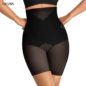 OEAK Comfortable Shapewear for Women Tummy Control High Waisted Shapewear Shorts Targeted Compression Breathable Body Shaper