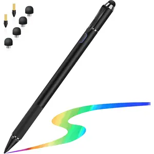 Stylus for iPad with Palm Rejection,   Pencil Compatible with (2018-2020)  iPad Pro (11/12.9 Inch),iPad 6th/7th/8th Gen/Mini 5th Gen/Air 3rd/4th Gen for  Writing/Drawing (Black)