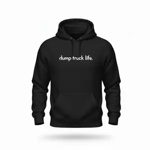 Dump Truck Life Unisex Heavyweight Fleece Hoodie – 420 GSM Premium Cotton Blend, Warm Lined Pullover Sweatshirt for Work & Casual Wear