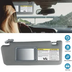 Gray Driver Side Sun Visor with Mirror for Toyota Tacoma 2005-2015 | OE 74320-04181-B1
