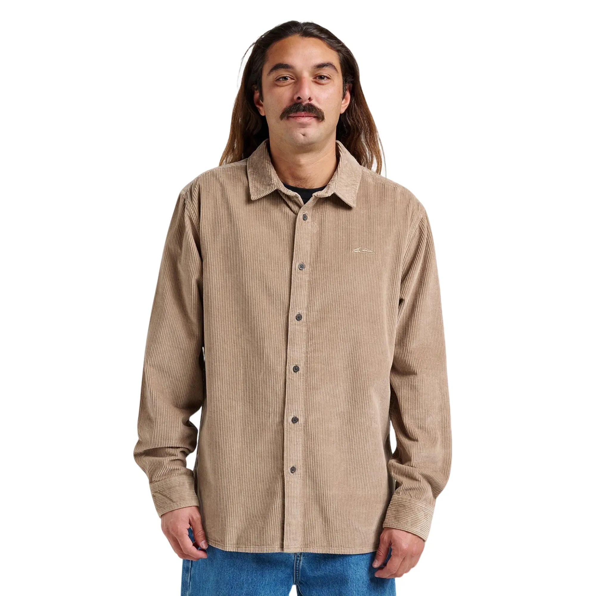 Quiksilver | Cord Long Sleeve Shirt | Relaxed Fit Long Sleeve | Casual Streetwear