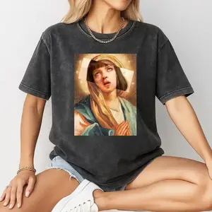 Pulp Fiction Virgin Mary Mia Wallace T-Shirt, Mia Wallace Shirt, Pulp Fiction Shirt, Uma Thurman Shirt