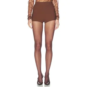 NBD Daphne Hot Shorts in Dark Brown