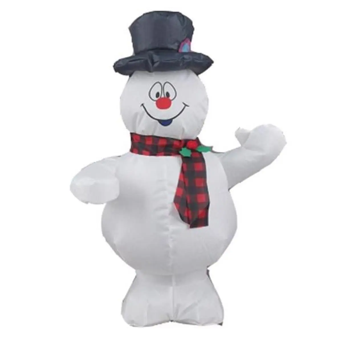 212 MAIN 22 in. Airdorables Frosty Polyester Inflatable Snowman, White Christmas Decoration, AA Battery-Required Home Festive Decor