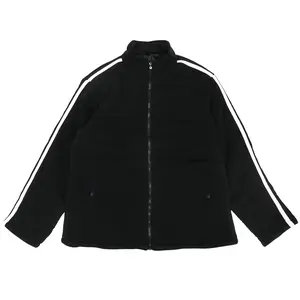 Men's Fleece Puffer Jacket with Mock Neck