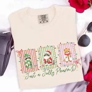 Comfort colors Christmas Pharmacist Shirt Funny Pharmd Holiday Shirt Jolly Pharmacy Gift For Pharmacists Pharmacy Tech Gift Christmas CF Med Tech Christmas