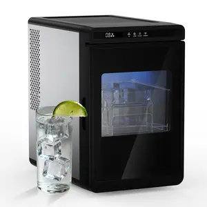 Northair Crystal Clear 1.6" × 1.6" Large Square Ice Cube Maker, Makes 3 Clear Ice Cubes in 25 Minutes, Countertop Ice Machine for Whiskey, Cocktails, Home & Bar