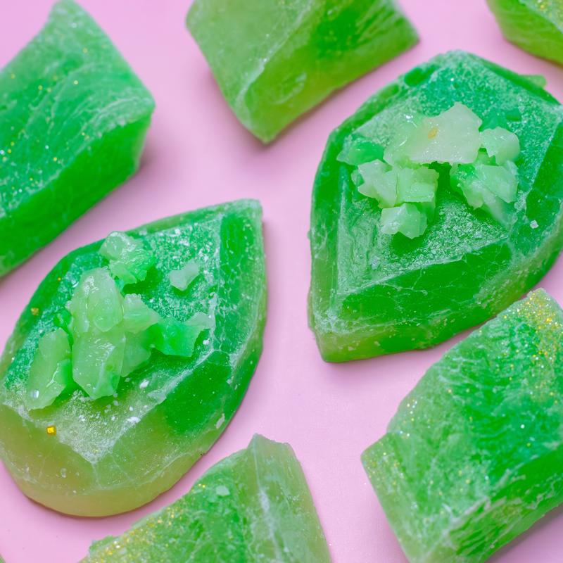 Silky Gem Crystal Candy - Coconut Pandan Jade - Handcrafted Crystal Candies - Perfect for Gifting & Sharing