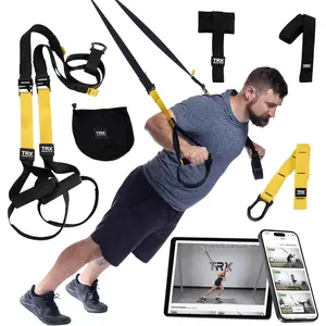 All-In-One Home Gym System – Complete Suspension Training Kit for Strength Training, HIIT & Full-Body Workouts at Home or Outdoors, Includes Indoor & Outdoor Anchors